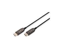 DisplayPort AOC hybrid-fiber connection cable M/M, 10m, UHD 8K@60H, gold, bl