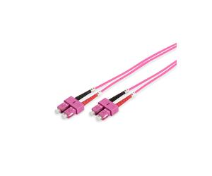 Digitus Câble Fibre Optique Multimode OM4 SC/SC Duplex 50/125µm LSZH 3m - Diamètre 3mm - I-VH - Conditionnement Sachet