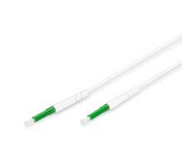 DIGITUS Câble FTTH Drop - OS2 - monomode - 10 m - 1 fibre - connecteur LC-APC - pré-assemblé - optimisé pour la flexion G.657A2 - soufflable - câble à fibre optique - blanc