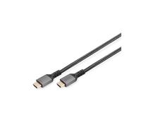 Digitus Câble HDMI 2.1 Ultra High Speed 8K M/M - 3m - 48Gbit/s - 7680x4320 120Hz - HDR - ARC - HDCP 2.2 - Contacts Or - Noir