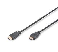 ASSMANN HDMI High Speed with Ethernet - Câble HDMI avec Ethernet - HDMI mâle pour HDMI mâle - 3 m - double blindage - noir