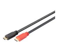 Digitus Câble HDMI 15 m avec amplificateur - Full HD 1080p 60 Hz - contacts plaqués or - noir