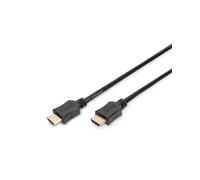 Digitus Câble HDMI High Speed Ethernet 2m, 4K UHD 60Hz, 3D, ARC, CEC, Lip-Sync, Dolby TrueHD, Cuivre AWG30, Connecteurs Or, Triple Blindage