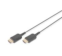 Câble de raccordement Digitus HDMI Fiche mâle HDMI-A 2 m noir, or DB-330120-020-S 4K UHD, blindage double, flexible, blindé, très