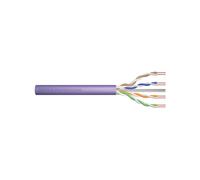 DIGITUS 305 m Cat 6 Câble réseau - U-UTP Simplex - BauPVO Cca - LSZH Sans halogène - 250 MHz Cuivre AWG 23/1 - Compatible PoE+ - Câble LAN Câble de pose Ethernet - Violet