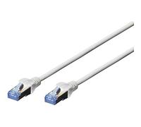DIGITUS Câble LAN Cat 5e - 5m - Câble réseau CCA avec RJ45 - SF/UTP Blindé - Compatible Cat-6 & Cat-5 - Gris