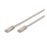 DIGITUS Câble LAN Cat 5e - 5m - RJ45 Câble réseau - Blindé F/UTP - Compatible Cat-6 & Cat-5 - Gris
