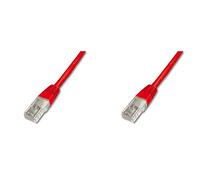 CAT 5e U-UTP patch cord, PVC AWG 26/7, length 5 m, color red