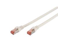 DIGITUS Câble LAN Cat 6-0,5m - RJ45 Câble réseau - S/FTP blindé - Compatible Cat 6A & Cat 7 - Blanc