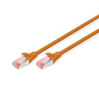 Digitus DK-1644-005/OR RJ45 Câble réseau, câble patch CAT 6 S/FTP 0.50 m orange sans halogène, torsadé par paire