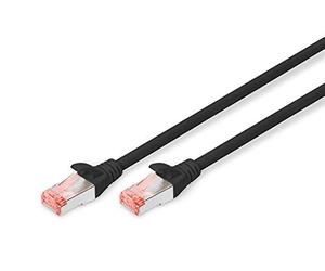 DIGITUS Câble LAN Cat 6-10m - RJ45 Câble réseau - S/FTP blindé - Compatible Cat 6A & Cat 7 - Noir