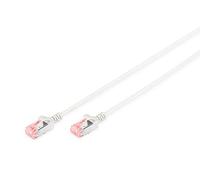 DIGITUS Câble LAN Cat 6-1m - Slim - RJ45 Câble réseau - U/FTP Blindé - Compatible Cat-6A - Gris