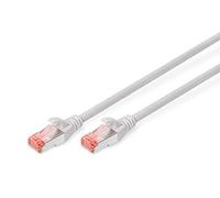 DIGITUS Câble LAN Cat 6 - 25m - RJ45 Câble réseau - S/FTP blindé - Compatible Cat 6A & Cat 7 - Gris