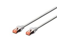 DIGITUS Câble LAN Cat 6 - 7m - RJ45 Câble réseau - S/FTP blindé - Compatible Cat6A et Cat7 - Gris