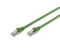 DIGITUS Câble LAN Cat 6A - 20m - Câble réseau PUR - S/FTP blindé - Résistant à l'huile & aux UV - Compatible Cat 6 - Vert