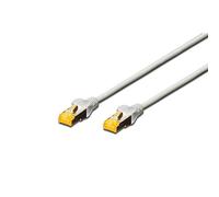 DIGITUS Câble LAN Cat 6A - 25m - RJ45 Câble réseau - S/FTP Blindé - Compatible Cat-6 & Cat-7 - Gris