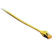 DIGITUS Câble LAN Cat 6A - 2m - RJ45 Câble réseau - S/FTP Blindé - Compatible Cat-6 & Cat-7 - Jaune