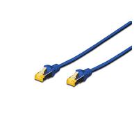 Digitus Câble LAN Cat 6A – 5 m – RJ45 S/FTP blindé – Compatible Cat-6 & Cat-7 – Bleu