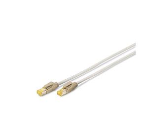 DIGITUS Câble LAN Cat 7 - 0,5m - RJ45 Câble réseau - S/FTP Blindé - Cat 6A Connecteur Hirose TM31 - Gris