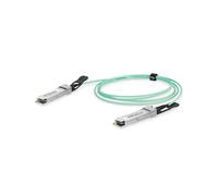 Digitus Câble Optique Actif 100G QSFP28 vers QSFP28 10m AOC, OM3/OM4, 850nm, 100Gbps, Compatible Multi-Marques, 0-70°C, DN-81626
