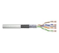 DIGITUS Câble patch brut catégorie 6 - Vendu au mètre - Non assemblé - 305 m - Câble réseau SF-UTP - LSZH - AWG 26/7 - Gris