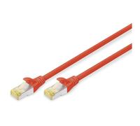Digitus Câble réseau Cat 6A S/FTP RJ45 10 m blindé Compatible Cat-6 & Cat-7 Rouge