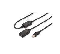 USB 2.0 Repeater Cable USB A male / A female, Length 20m