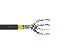 Digitus Câble réseau extérieur Cat7A 50 m – S-FTP (PiMF) LSZH Dca PoE++ – Noir