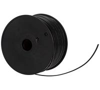DIGITUS câble téléphonique Plat - 4 Fils - 100 m sur Tambour - AWG 26 - Non blindé - CCA - pour Installation modulaire ou TAE - Noir