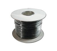 DIGITUS câble téléphonique plat - 8 fils - 100 m sur tambour - AWG 26 - non blindé - CCA - pour installation modulaire ou TAE - noir