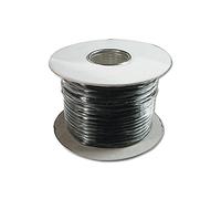DIGITUS câble téléphonique plat - 8 fils - 100 m sur tambour - AWG 26 - non blindé - CCA - pour installation modulaire ou TAE - noir