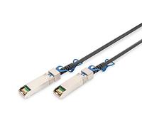 DIGITUS Câble universel DAC - SFP28 - 25 Gbit/s - facteur de forme IPF - compatible avec SFF-8432 - câble réseau Twinax - Direct Attach Cable - Direct Attach Copper - AWG30 - 3m - noir