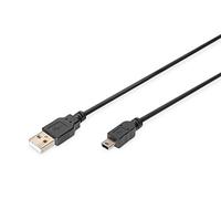 USB 2.0 connection cable, type A - mini B (5pin) M/M, 1.8m, USB 2.0 conform, bl