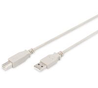 Digitus Câble USB 2.0 USB-A vers USB-B 1,8m - gris