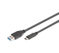 Digitus Câble USB Type-C vers A M/M 1,0 m 3A 5GB USB 3.0 bl