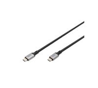 Digitus Câble USB 4.0 Type C - Type C, 3m, 20 Gbit/s, USB Power Delivery 3.0 (60W), Compatible Thunderbolt 3, Vidéo 8K 30Hz