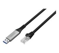 Digitus Câble adaptateur AK-300600-020-S USB 3.2 Gen1 USB-A vers RJ45 Cat.6A S/FTP 1 Gbit/s 2 m LSZH