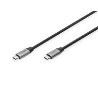 Digitus Câble USB-C vers USB-C – USB 3.0 Gen1 – PD 60W – 1 m – 4K – Noir