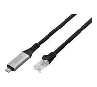 Digitus Câble USB-C vers RJ45 AK-300601-050-S 1 Gbit/s 5 m CAT6A S/FTP AWG26 LSZH Plug & Play Noir