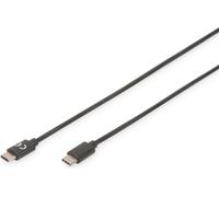 Digitus | Câble USB-C | Męski | 24-pinowy USB-C | Męski | Czarny | 24-pinowy USB-C | 1 m