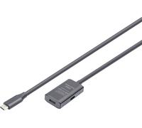 Digitus Câble d'extension USB actif USB-C femelle-mâle 5 m USB 3.2 Gen1 5 Gbit/s Noir