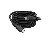 DIGITUS Câble USB-C - USB 4.0 Gen 3 - 0,5 m - Gaine en silicone flexible avec protection contre les pliures - Vidéo 8K 60 Hz / 4K 120 Hz - Jusqu’à 40 Gbit/s - Noir