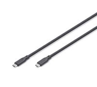Digitus Câble USB-C USB4 v2.0 0,5 m Type-C vers Type-C 80 Gbit/s 16K/60Hz PD 3.1 240W Noir