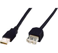 Digitus Câble rallonge USB 2.0 AK-300202-030-S USB-A mâle à USB-A femelle 3 m noir 480 Mbit/s