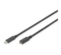 USB Type-C extension cable, Type C M/F, 1.5m, 3A, 480MB, Version 2.0, bl