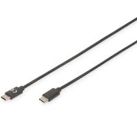 Digitus Câble USB-C mâle à mâle 3,0 m USB 2.0 3 A 480 Mbit/s blindé noir