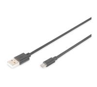 Digitus Câble USB 2.0 A vers Micro B 1 m mâle-mâle 480 Mbps Noir