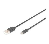 Digitus Câble USB 2.0 A vers Micro B 1 m mâle-mâle 480 Mbps Noir