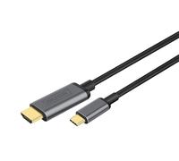 Digitus Adaptateur USB-C vers HDMI DA-70821 1,8 m 4K/30Hz USB 3.2 Gen1 Noir boîtier métal