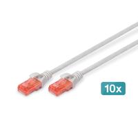 Digitus Câbles à paires CAT 6 U-UTP - LSZH, 10 pièces